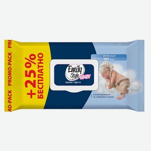 EMILYSTYLE Влажные салфетки Baby, детские, 1 шт.