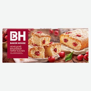 Пирог сладкий бисквитный Baker House Kuchen вишневый, 350 г