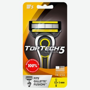 Станок для бритья мужской TopTech Ultra 5 + 1 сменная кассета 5 лезвий