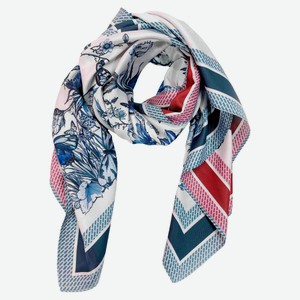 Платок женский InExtenso Сине-красный, 88х88 см