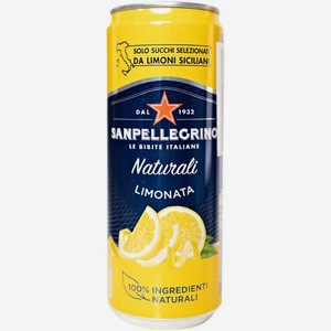 Напиток Sanpellegrino Limonata с соком газированный 330мл