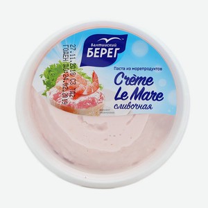 Паста из морепродуктов сливочная 250гр, Балтийский берег ТД ООО