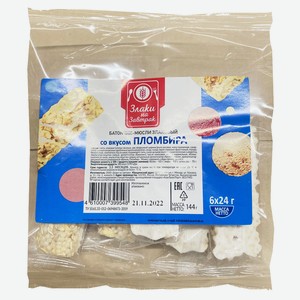 Батончик мюсли злаковый с глазурью, Злаки на завтрак, 6*24гр