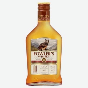 Виски Fowlers зерновой ординарный Россия, 0,25 л