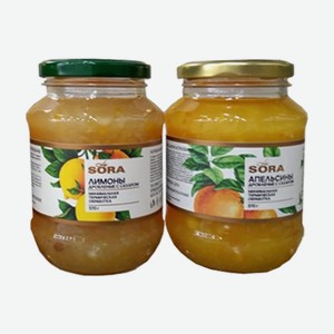 Лимоныапельсины протертые с сахаром LA SORA 570 ст/б ООО  Барановичский комбинат пищевых продуктов и концент