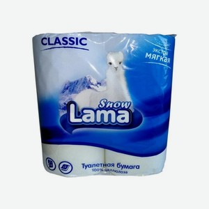 Туалетная бумага Snow Lama 2 сл 8 рул*30 м Адищевская бумажная фабрика ООО