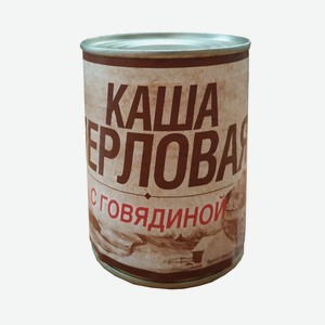 Каша перловая с говядиной, 340 гр. ГОСТ