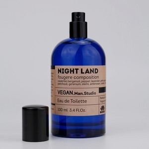VEGAN.LOVE.STUDIO Туалетная вода мужская Night Land древесный амбровый с нотами ванили, 100 мл
