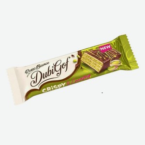 Вафли Dubigof в шоколадной глазури с начинкой со вкусом фист