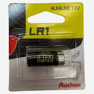 Батарейка АШАН Красная птица щелочная LR1, 1 шт
