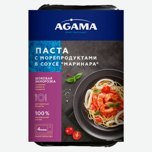 Готовое блюдо Agama Паста с морепродуктами соус маринара замороженная, 250 г