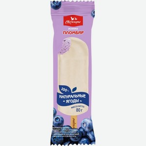 Мороженое Свитлогорье пломбир черника эскимо БЗМЖ 80 г