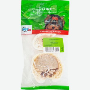 Лакомство TitBit Крутон говяжий для собак 62г, 120 г
