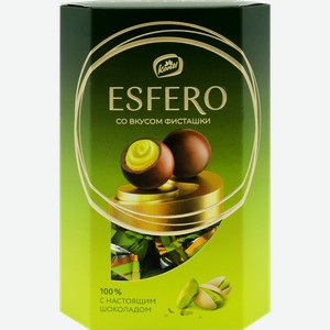 Конфеты ESFERO из молочного шоколада со вкусом фисташки, 186г