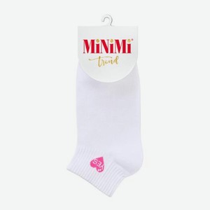 Укороченные женские носки белые р.23-25 Love Story Minimi