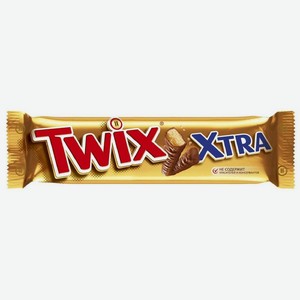 Печенье покрытое молочным шоколадом Twix Xtra с карамелью, 82г