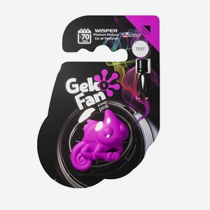 WISPER Ароматизатор для авто GekoFan Pink, 1 шт.