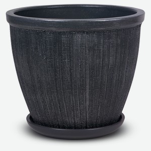 Горшок керамический «Студия-Декор» Меланж графит, 32 см