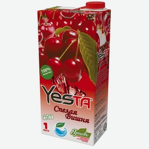 Сокосодержащий напиток  Спелая Вишня  YESTA 1 л ООО  Ярцевский комбинат алкого
