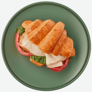 Круассан с куриным филе су-вид и сливочным песто Перекрёсток Select 135г, 135 г