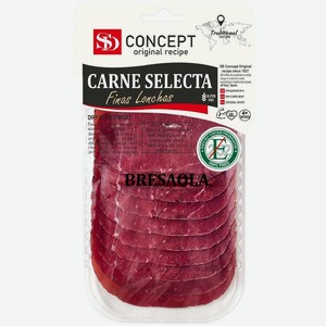 Говядина SD Bresaola сыровяленая нарезка, 50г, 50 г