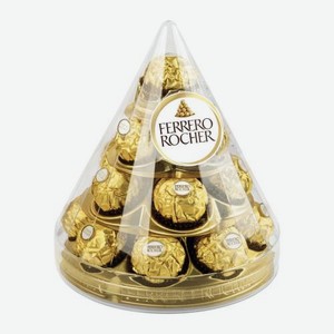 Конфеты Ferrero Rocher из молочного шоколада с начинкой из крема и лесного ореха 212г