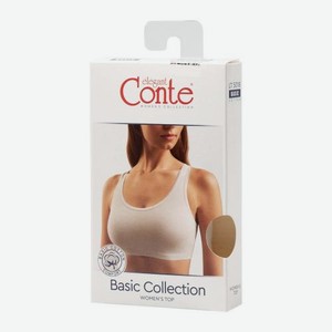 Короткий топ женский на широких лямках белый р.xs-xl Conte в ассортименте