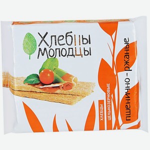 Хлебцы Хлебцы Молодцы пшенично-ржаные, 100г