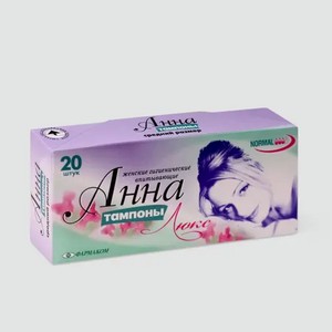 Тампоны «Анна» Люкс, средний размер, 20шт, 0,1 г