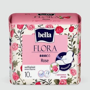 Прокладки «Bella» Flora с ароматом розы, 10 шт, 0,1 г