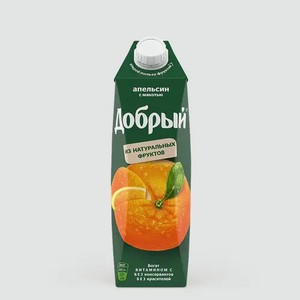 Нектар «Добрый» Апельсин, 1 г, 1 л