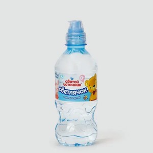 Вода питьевая негазированная «Святой источник» Светлячок, 0,3 г, 330 мл