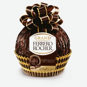 Фигурный шоколад FERRERO Rocher Grand из темного шоколада Польша, 125 г