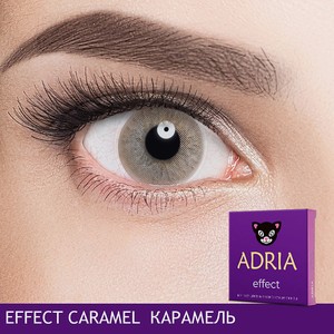 ADRIA Цветные контактные линзы, Effect, Caramel, -2.00 / 14.5 / 8.6, 2 шт