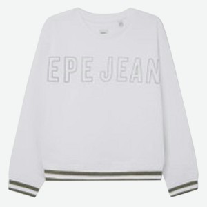 толстовка д/девочек PEPE JEANS PG581333, белый, р.16