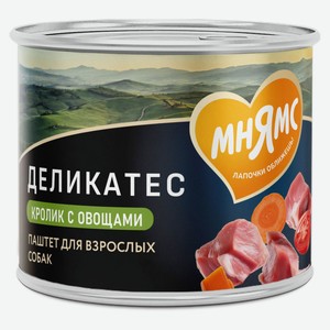 Корм влажный для собак всех пород «Мнямс» Деликатес Паштет из кролика с овощами Касуэла по-мадридски, 200 г