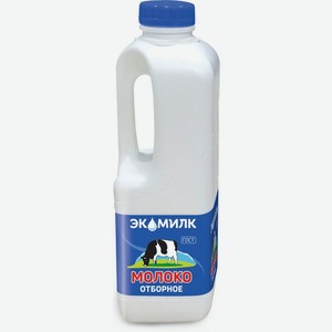 Молоко Экомилк цельное отборное пастеризованное 3.4-4.5% БЗМЖ 900мл, 900 мл