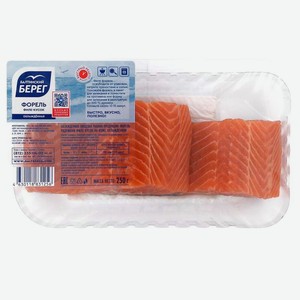 Форель Балтийский берег радужная филе-кусок охлаждённая 250 г