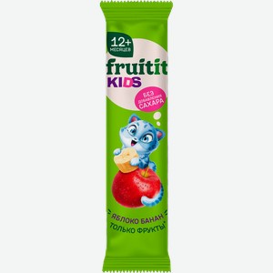 Пастилки фруктовые FRUIT IT KIDS Яблоко-Банан, с 12 месяцев, 15г