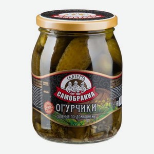 Огурцы соленые бочковые Скатерть-Самобранка 680г