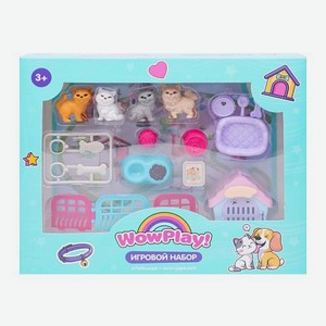 Набор из четырёх питомцев с аксессуарами WowPlay! в ассортименте