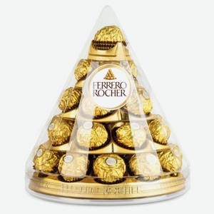 Конфеты FERRERO Rocher из молочного шоколада с начинкой из крема и лесного ореха Италия, 350 г