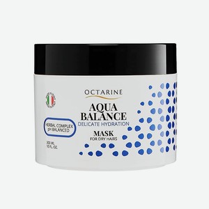 OCTARINE Увлажняющая маска для сухих волос Aqua Balance Delicate Hydration Mask, 300 мл