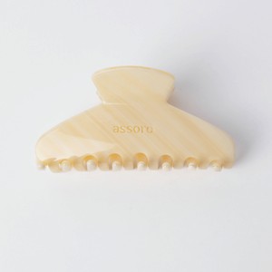 ASSORO Заколка-краб для волос, цвет: Бежевый