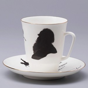 ИМПЕРАТОРСКИЙ ФАРФОРОВЫЙ ЗАВОД Чашка с блюдцем кофейная  Русские писатели. Толстой , 1 шт.