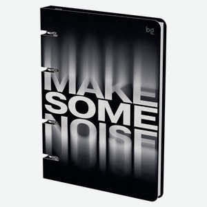 Тетрадь BG Make Noise А5 на кольцах в клетку, 120 л