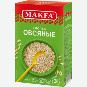 Хлопья Makfa овсяные традиционные 400г, 400 г