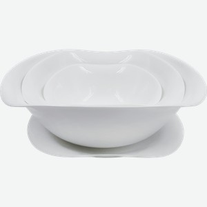 Набор столовый LAVENIR 19 предметов, стеклокерамика, Арт. 19PC LYYW WHITE