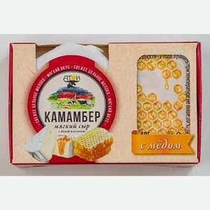 Сыр Атон Камамбер с белой плесенью и медом 50% 100г