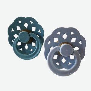 UVITON Соска-пустышка для новорожденных латексная 2 штуки, Голубой